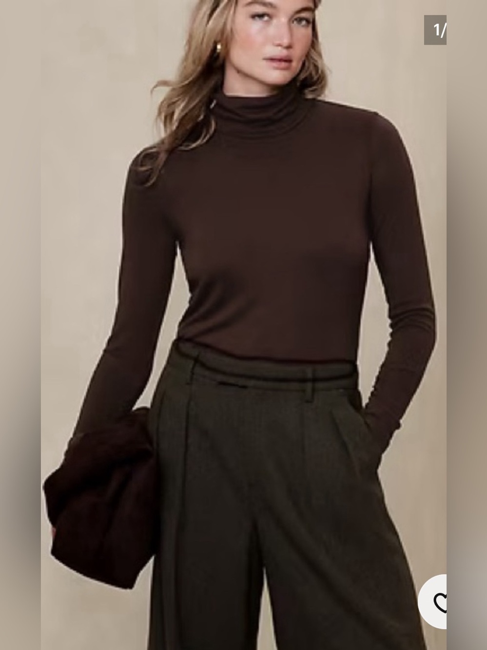 Banana Republic Chocolate Turtleneck